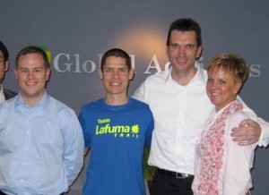 Daniel with some of the Global Advisors team after his presentation